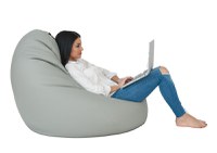 Fotoliu mediu nirvana grande iIndigo  umplut cu perle polistiren beanbag marca Pufrelax - 2