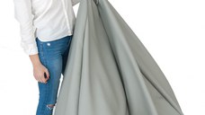 Fotoliu mediu nirvana grande white  umplut cu perle polistiren beanbag marca Pufrelax