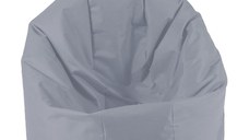 Fotoliu mic relaxo panama grey pretabil si la exterior umplut cu perle polistiren