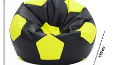 Fotoliu minge Pufrelax pentru copii telstar junior 3-10 ani chocolate strawberries umplut cu perle polistiren