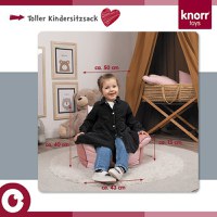 Fotoliu pentru copii Knorr Toys Ursuletul Paul umplutura bilute din polistiren, husa din bumbac detasabila si lavabila, 40 x 50 x 43 cm, 18 luni+ - 2