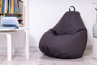Fotoliu puf Bean bag gri XXL cu husa interioara - 1