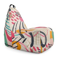 Fotoliu Puf Bean Bag tip Chill XL abstract peony - 6