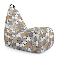 Fotoliu Puf Bean Bag tip Chill XL ursuleti maro - 5