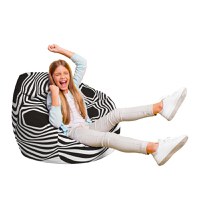 Fotoliu Puf Bean Bag tip Para L abstract zebra - 1