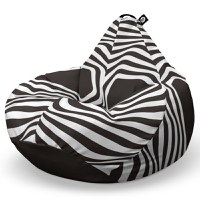 Fotoliu Puf Bean Bag tip Para L abstract zebra - 6