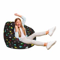 Fotoliu Puf Bean Bag tip Para L AmongUs black - 2