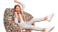 Fotoliu Puf Bean Bag tip Para L caini hipster