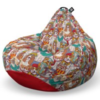 Fotoliu Puf Bean Bag tip Para L caini hipster - 4