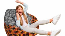 Fotoliu Puf Bean Bag tip Para L Minecraft piatra magma