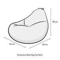 Fotoliu Puf Bean Bag tip Para L Zuma - 1