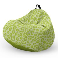 Fotoliu puf Bean Bag tip para XL leopard green - 5