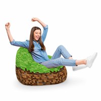 Fotoliu Puf Bean Bag tip Para XL Minecraft Iarba Pamant - 2