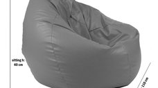 Fotoliu puf tip sac nirvana gigant teteron chocolatte pretabil si la exterior umplut cu perle polistiren