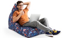 Fotoliu Puf Updecoreg Lounge cu Design Dinozauri Nocturni