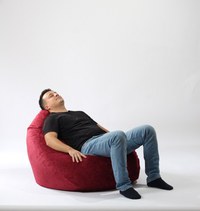 Fotoliu pufrelax nirvana grande gama premium rustic umplut cu perle polistiren - 1