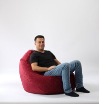 Fotoliu pufrelax nirvana grande gama premium rustic umplut cu perle polistiren - 2