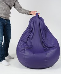 Fotoliu Pufrelax nirvana hobbit panama pink  pretabil si la exterior husa detasabila umplut cu perle polistiren - 1