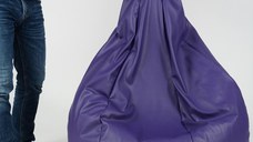 Fotoliu Pufrelax nirvana hobbit panama pink  pretabil si la exterior husa detasabila umplut cu perle polistiren