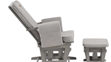 Fotoliu reglabill pentru alaptare ONINO cu suport de picioare Classic Pearl Gray