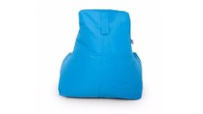Fotoliu tip para Big Bean Bag textil umplut cu perle polistiren albastru deschis