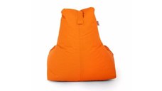 Fotoliu tip para Big Bean Bag textil umplut cu perle polistiren portocaliu