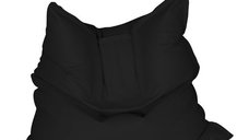 Fotoliu tip perna magic pillow teteron black pretabil si la exterior umplut cu perle polistiren