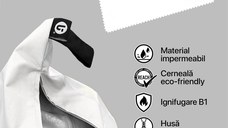 Fotoliu Updeco Puf Bean Bag tip Big Chill arcade albastru