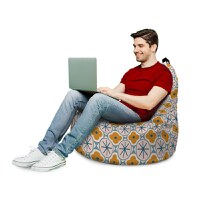 Fotoliu Updeco Puf Bean Bag tip Big Chill geometric flowers - 3