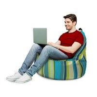 Fotoliu Updeco Puf Bean Bag tip Big Chill marinha mint - 3