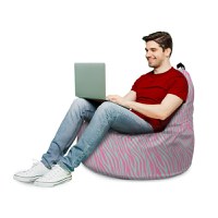 Fotoliu Updeco Puf Bean Bag tip Big Chill zebra blue - 3