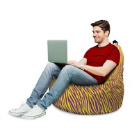 Fotoliu Updeco Puf Bean Bag tip Big Chill zebra gradient bright - 3