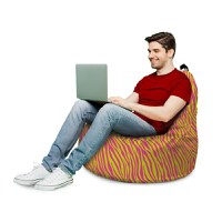 Fotoliu Updeco Puf Bean Bag tip Big Chill zebra pink - 3