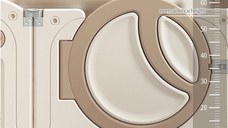 Gardulet loc de joaca interiorexterior Nichiduta Garden 200x160 cm cu poarta de siguranta,joc cu inele,covoras din spuma 1 cm grosime,100bile color,cuburi,cos de baschet si mingie inclusa Moon Coffee