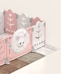 Gardulet loc de joaca Nichiduta 200x155 cm Bunny Pink - 4