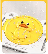 Gardulet loc de joaca Nichiduta Garden Duck Yellow Pliabil, Margini rotunjite, Poarta de siguranta cu sistem blocare, Covoras din spuma 235x161 cm si 120 bile - 1