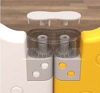 Gardulet loc de joaca Nichiduta Garden Duck Yellow Pliabil, Margini rotunjite, Poarta de siguranta cu sistem blocare, Covoras din spuma 235x161 cm si 120 bile - 5