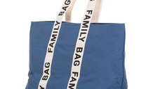 Geanta Childhome Family Bag Signature indigo
