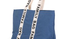 Geanta Childhome Family Bag Signature indigo