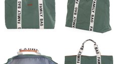 Geanta Childhome Family Bag Signature verde