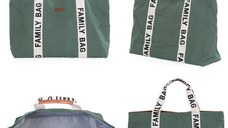 Geanta Childhome Family Bag Signature verde