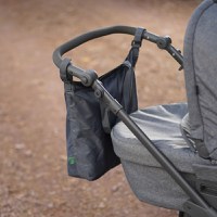 Geanta de cumparaturi Reer Growing din plastic reciclat cu prindere pe carucior Gri - 1
