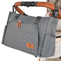 Geanta multifunctionala pentru mamici Cangaroo Keily grey - 2