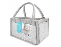 Geanta organizator scutece si accesorii copiibebelusi BabyJem Gri - 2