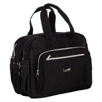 Geanta pentru scutece FreeON Style, impermbeabila, cu multiple buzunare, 39x32x18 cm, Black - 6