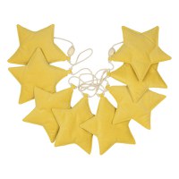 Ghirlanda catifea stelute, Little Amy, Galben, 200 cm - 1