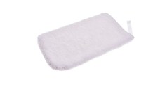 Halat de baie cu gluga frotir bumbac alb 18-24 luni + manusa