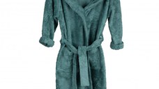 Halat de baie frotir din bambus pentru copii 4-6 ani Aspen Green