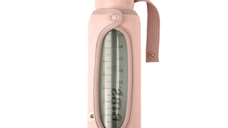 Husa Biberon BIBS din Sticla 225 ml - Nuanta Blush