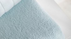 Husa de protectie pentru salteaua de infasat Bonjourbebe Azul, bumbac buclat, cu elastic, 80x50 cm